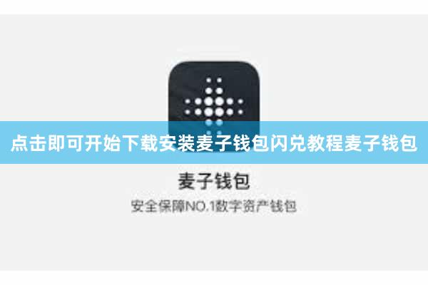 点击即可开始下载安装麦子钱包闪兑教程麦子钱包