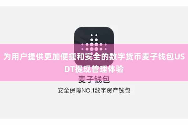 为用户提供更加便捷和安全的数字货币麦子钱包USDT提现管理体验