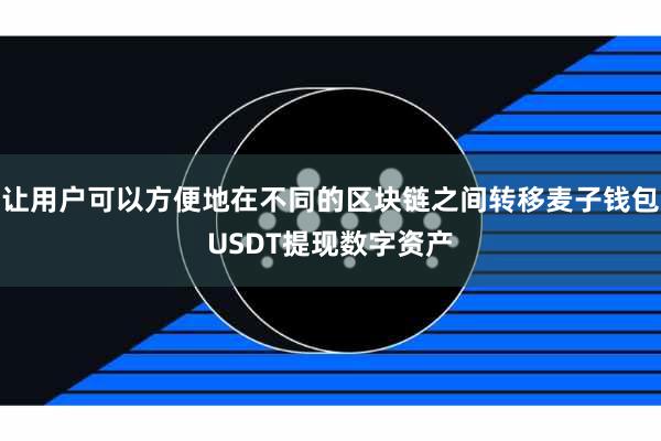 让用户可以方便地在不同的区块链之间转移麦子钱包USDT提现数字资产